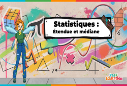 Cours et exercice : Etendue et médiane - Statistiques - Vidéo pédagogique - La Fée des Maths : 9eme, 10ème, 11ème Harmos