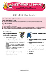 Séquence - Fiche de préparation Les grandes périodes historiques françaises - Séquence + vidéo - Apis & ses amis : 5ème Harmos - Cycle 2 - PDF à imprimer