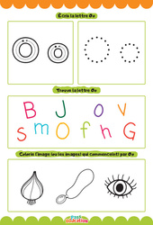 Lettre O - Apprendre à écrire les lettres -  Maternelle : 1ère, 2ème Harmos - Cycle 1 - PDF à imprimer