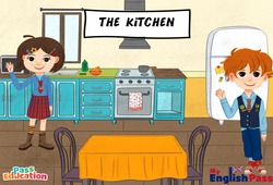 Séquence - Fiche de préparation In the kitchen - Séquence complète - Apprends l’anglais avec Kelly and James : 2ème Harmos, 3eme, 4ème, 5ème, 6ème, 7ème Harmos - PDF à imprimer