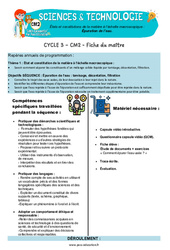 Épuration de l’eau - Séquence + vidéo - Edith Eprouvette : 7ème Harmos - PDF à imprimer