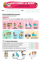 L’espace est organisé de l’école à la ville - Exercices - Apis & ses amis : 3eme Harmos - PDF à imprimer