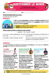 Exercice L’espace est organisé de l’école à la ville - Exercices - Apis & ses amis : 5ème Harmos - PDF à imprimer