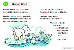 Ourson blanc - Lecture interactive  -  Luminéo - Niveau 2 : 3eme Harmos