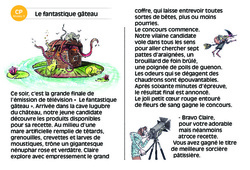 Le fantastique gâteau - Lecture interactive  -  Luminéo - Niveau 3 : 3eme Harmos