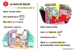 La visite de Mamie - Lecture interactive  -  Luminéo - Niveau 1 : 3eme Harmos