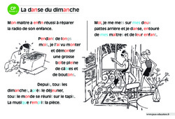 La danse du dimanche - Lecture interactive  -  Luminéo - Niveau 2 : 3eme Harmos