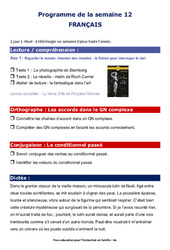 IEF Instruction En Famille, École à la maison pour la Semaine 12 - école à la maison IEF - Fiches  : 10ème Harmos