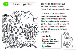 Le vieux gardien - Lecture interactive  -  Luminéo - Niveau 2 : 3eme Harmos