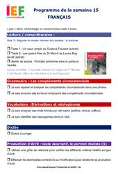 IEF Instruction En Famille, École à la maison pour la Semaine 15 - école à la maison IEF - Fiches  : 10ème Harmos