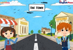 Vidéo interactive The town - Vidéo interactive - Apprends l’anglais avec Kelly and James : 3eme, 4ème, 5ème, 6ème, 7ème Harmos