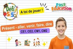 Le présent de l’indicatif des verbes aller, venir, faire et dire - Exercices en vidéo - Défi 5/5 : 4ème, 5ème, 6ème, 7ème Harmos
