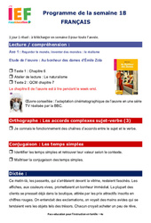 IEF Instruction En Famille, École à la maison pour la Semaine 18 - école à la maison IEF - Fiches  : 10ème Harmos