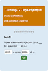 Cours et exercice : L'impératif présent - Fiches  - Exercice en ligne : 9eme Harmos