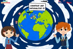 Séquence - Fiche de préparation Countries and Nationalities - Vocabulaire - Séquence complète - Apprends l’anglais avec Kelly and James : 3eme, 5ème, 6ème, 7ème Harmos - PDF à imprimer