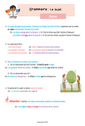 Le sujet - Séquence complète : 5ème Harmos - PDF à imprimer