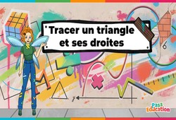 Vidéo interactive Tracer un triangle et ses droites - Vidéo pédagogique interactive - La Fée des Maths : 9eme, 10ème, 11ème Harmos