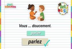 Le présent des verbes du 1er groupe - Exercices en vidéo - Défi 5/5 : 5ème Harmos