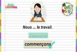 Le présent des verbes du 1er groupe - Exercices en vidéo - Défi 5/5 : 6ème Harmos