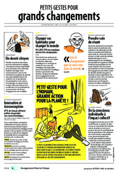 Cours et exercice : Petits gestes pour grand changement - Citeo : 9eme, 10ème, 11ème Harmos - PDF gratuit à imprimer