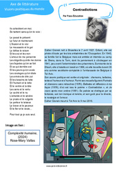 Contradictions (Esther Granek) - Littérature : 11ème Harmos - PDF à imprimer
