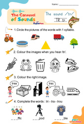 Vidéo interactive /tr/ - Carousel of Sounds - Vidéo interactive + Fiche : 2ème Harmos, 3eme, 4ème, 5ème, 6ème, 7ème Harmos