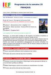 IEF Instruction En Famille, École à la maison pour la Semaine 25 - école à la maison IEF - Fiches  : 10ème Harmos