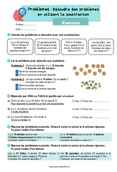 Résoudre des problèmes en utilisant la soustraction - Exercices : 4ème Harmos - PDF à imprimer