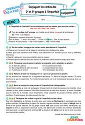 Cours et exercice : Conjuguer les verbes des 2e e groupes à l’imparfait - Exercices Pas à Pas : 8ème Harmos - PDF à imprimer