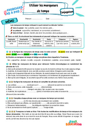 Utiliser les marqueurs de temps - Exercices Pas à Pas : 8ème Harmos - PDF à imprimer