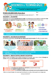 Exercice S’alimenter aux différents âges de la vie - Exercices - Edith Eprouvette : 6ème Harmos - PDF à imprimer