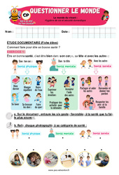 Exercice Hygiène de vie et sécurité domestique - Exercices - Apis & ses amis : 3eme Harmos - PDF à imprimer