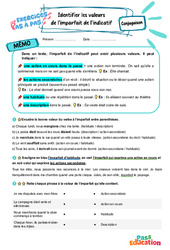 Identifier les valeurs de l’imparfait de l’indicatif - Exercices Pas à Pas : 9eme Harmos - PDF à imprimer