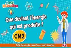 Que devient l’énergie qui est produite&nbsp;? - Vidéo - Edith Eprouvette : 7ème Harmos