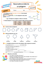 Reconnaître et décrire un polygone - Exercices Pas à Pas : 5ème Harmos - PDF à imprimer