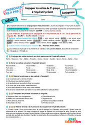 Conjuguer les verbes du 3e groupe à l’impératif présent - Exercices Pas à Pas : 8ème Harmos - PDF à imprimer