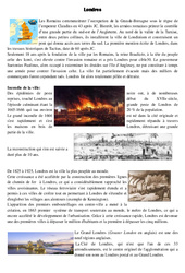 Londres - Civilisation anglaise : 5ème, 6ème, 7ème Harmos - PDF à imprimer