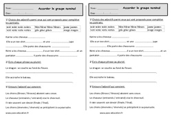 Accorder le groupe nominal - Exercices - Grammaire : 4ème Harmos - PDF à imprimer