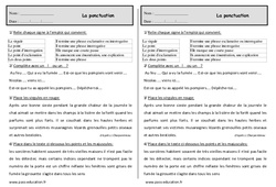 Ponctuation - Exercices - Grammaire : 4ème Harmos - PDF à imprimer