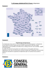 Le département - Exercices : 5ème Harmos - PDF à imprimer