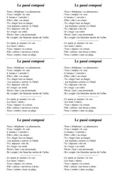 Le passé composé - Exercices conjugaison : 4ème Harmos - PDF à imprimer