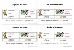 Pluriel des noms - Cours, Leçon : 4ème Harmos - PDF gratuit à imprimer