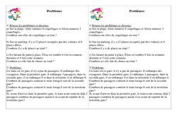 Problèmes - Exercices calcul - Mathématiques : 4ème Harmos - PDF à imprimer