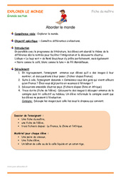 Séquence - Fiche de préparation Aborder le monde - Séquence - Fiche de préparation : 2ème Harmos - PDF à imprimer