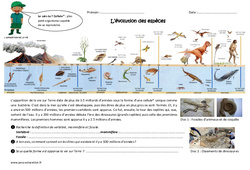 Evolution des espèces - Exercices : 6ème, 7ème Harmos - PDF à imprimer