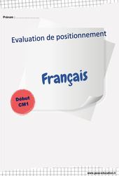 Evaluation Français - Examen Evaluation diagnostique de début d'année : 6ème Harmos - Cycle 3 - PDF à imprimer