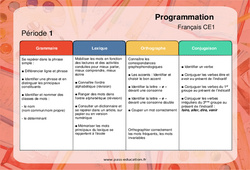 Maîtrise de la langue (Grammaire, Lexique, Orthographe, Conjugaison) - Progression - programmation 2023 : 4ème Harmos - PDF à imprimer