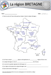 Bretagne - Je découvre ma région : 6ème, 7ème Harmos - PDF à imprimer