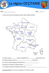 Occitanie - Je découvre ma région : 6ème, 7ème Harmos - PDF à imprimer