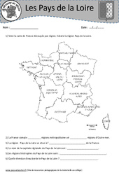 Pays de la Loire - Je découvre ma région : 6ème, 7ème Harmos - PDF à imprimer